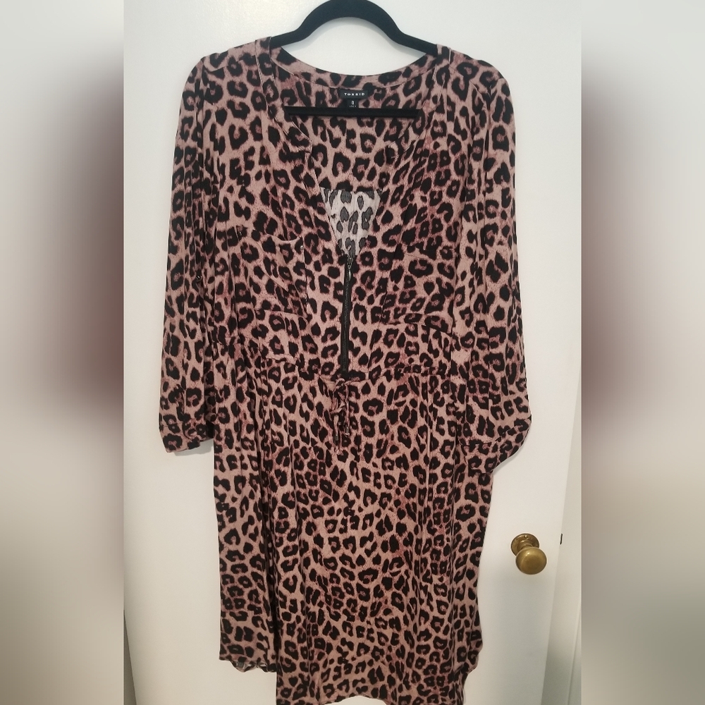 Torrid Leopard Print Midi Dress